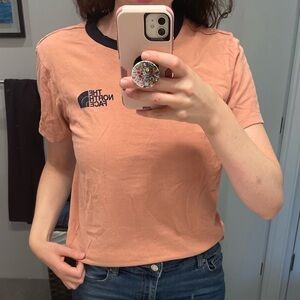 The North Face pink t-shirt